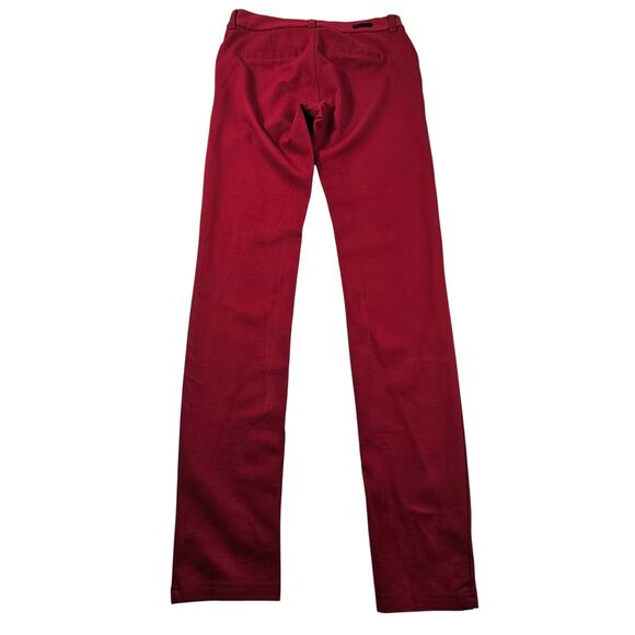 Kut from the kloth 0 red knit stretch trouser skinny pull on pants NWOT career - Picture 1 of 10